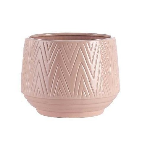 ROSA VASO CERAMICA D.12 H.10